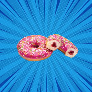 8 mini donuts fraise